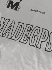 Jersey Loose Satin Reflective Personality T-shirt