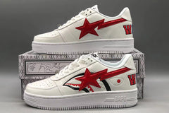 A Bathing Ape Bape Sta Low Shark White