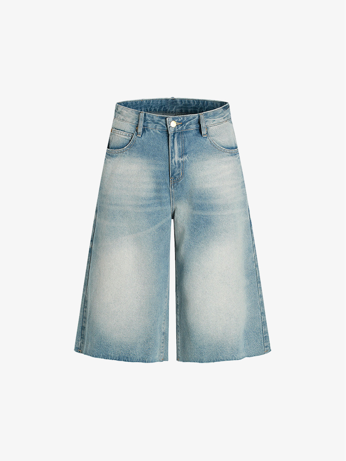 Vintage Raw Edge Cropped Jeans