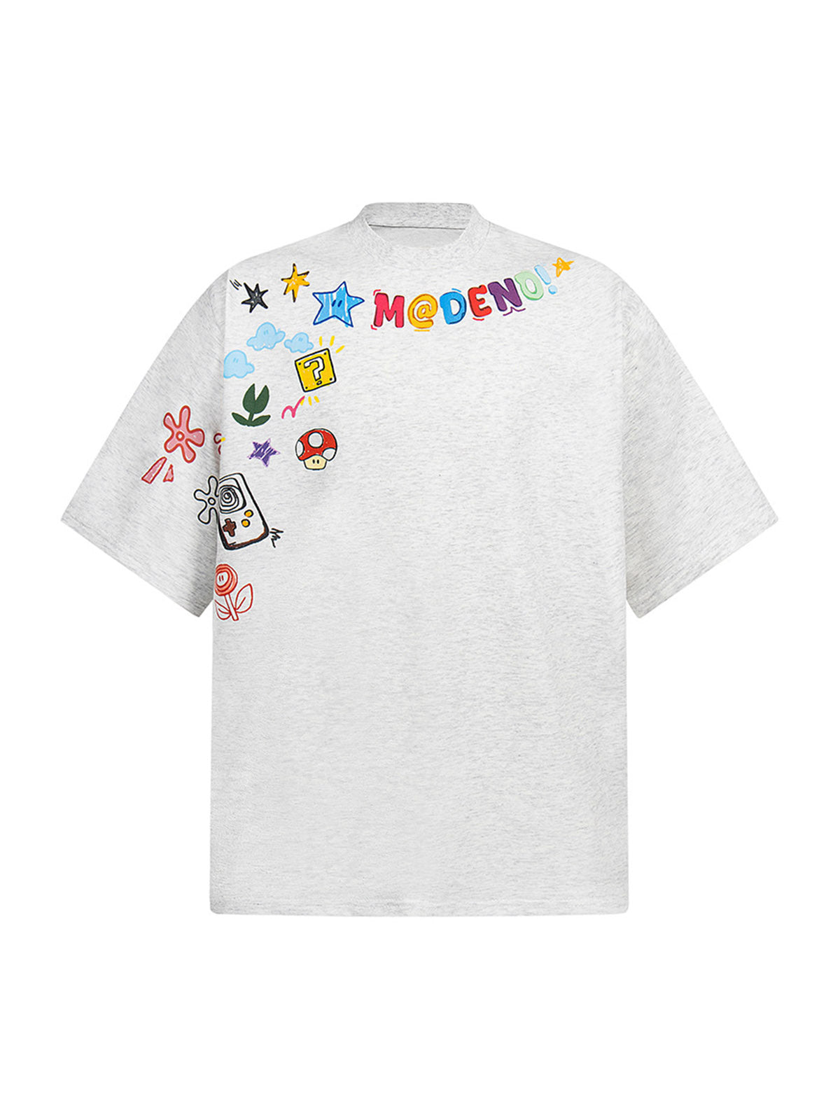 Floral Embroidered Crew Neck T-Shirt