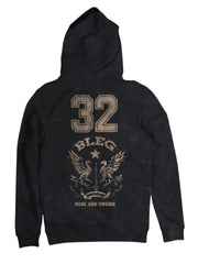 Skeleton Print Bones Zip Design Hoodie