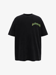 Mask Skull West Coast Hip-Hop Print T-shirt