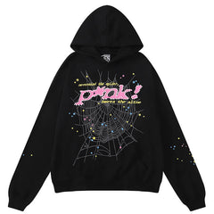 Sp5der Young Thug Punk Hoodie-Black #142