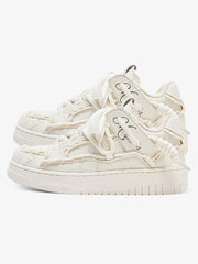 Destruction Series Tassel Contrast Color Sneakers - 2356