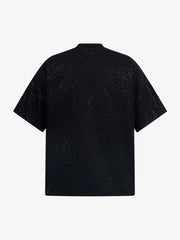 Retro Heavy Starry Sky Print Font Design Short-sleeved T-shirt