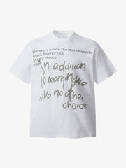 Fun Phantom Letter Print T-shirt