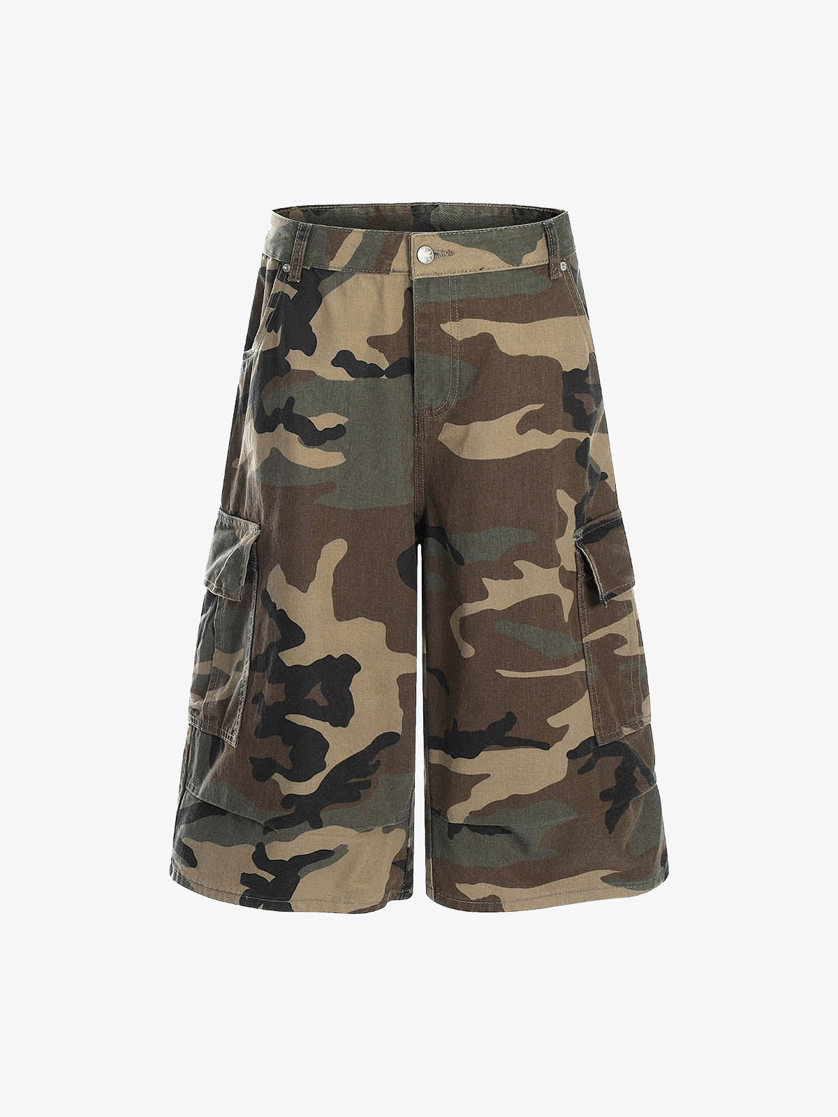 Camouflage Multi-Pocket Cargo Jorts
