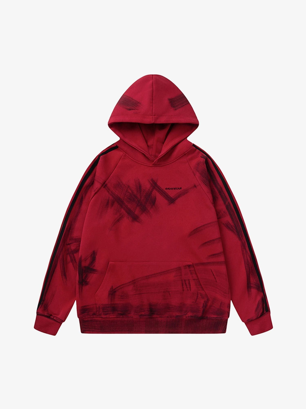 Thesupermade Dirty Brush Painted Graffiti Hoodie