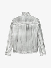 Distressed Denim Embroidery Jacket