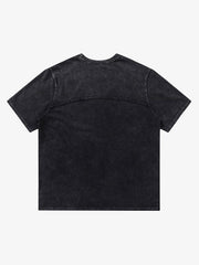 Thesupermade Split Raw Edge Short Sleeve T-shirt - 2159