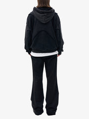 Thesupermade Washed Splicing Hoodie - 1985