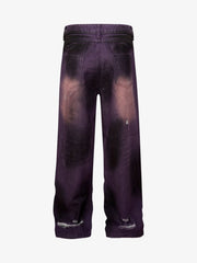 Street Ripped Dirty Dye Jeans