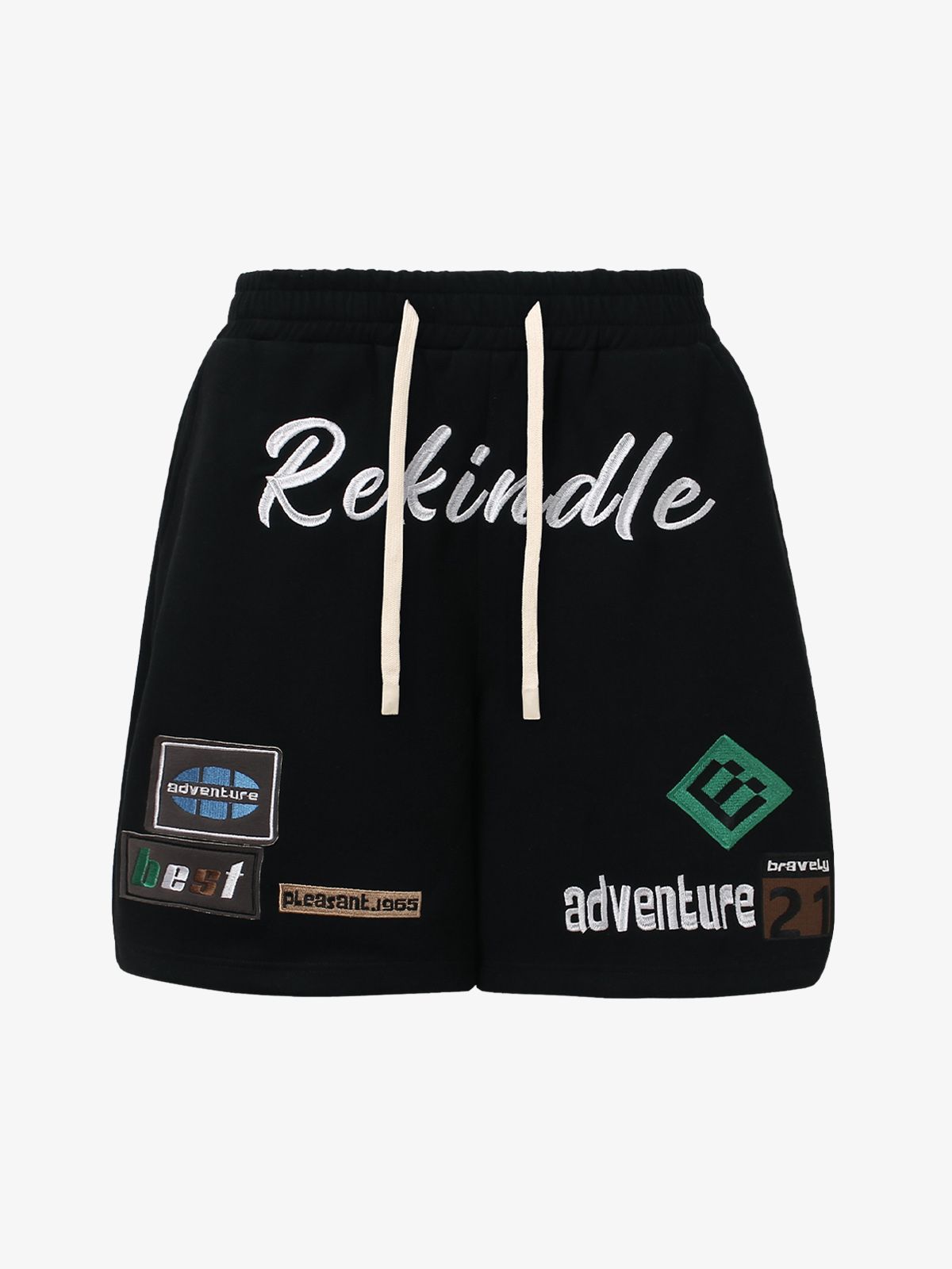 Street Graphic Drawstring Shorts