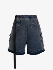 Street RO Washed Denim Cargo Jort