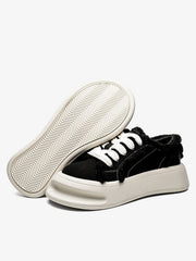 Fuzzy Trim Chunk Shoes - 2379