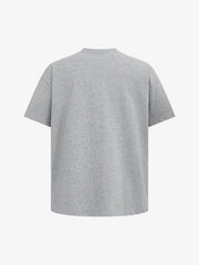 Retro Contrast Color Stitching Embroidered Letter T-shirt