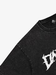 Thesupermade Washed Skull Print T-shirt