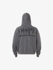 Thesupermade Rivet-adorned Graphic Hoodies