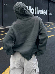 Asymmetric Irregular Knitted Sweater Hoodie