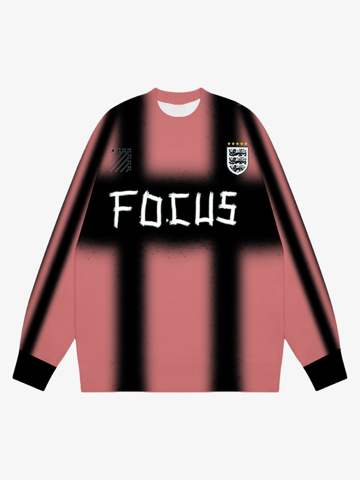 Thesupermade Color Contrast Print Long Sleeve Jersey T-shirt - 2307