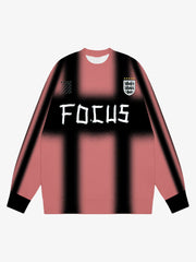 Thesupermade Color Contrast Print Long Sleeve Jersey T-shirt - 2307