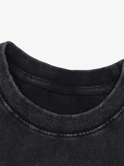 Thesupermade Hip Hop Washed Vintage Do-over T-shirt