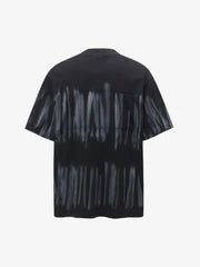 Oversized Tie-Dye Embroidered Letter T-Shirt