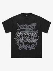 Thesupermade Fun Alphabet Print T-Shirt