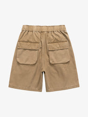 Graphic Print Drawstring Shorts