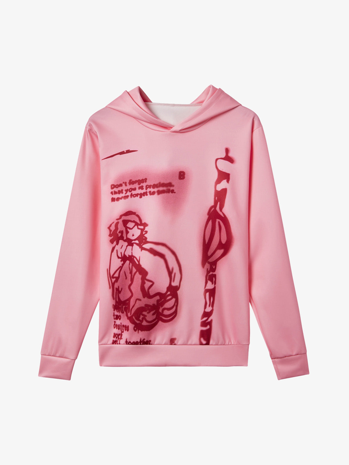 Thesupermade Line Painted Character Hoodie